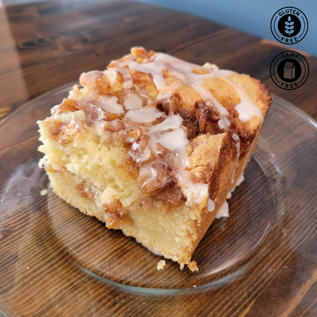 Gluten Free Dairy Free Apple Fritter Coffee Cakes - 6 Pack