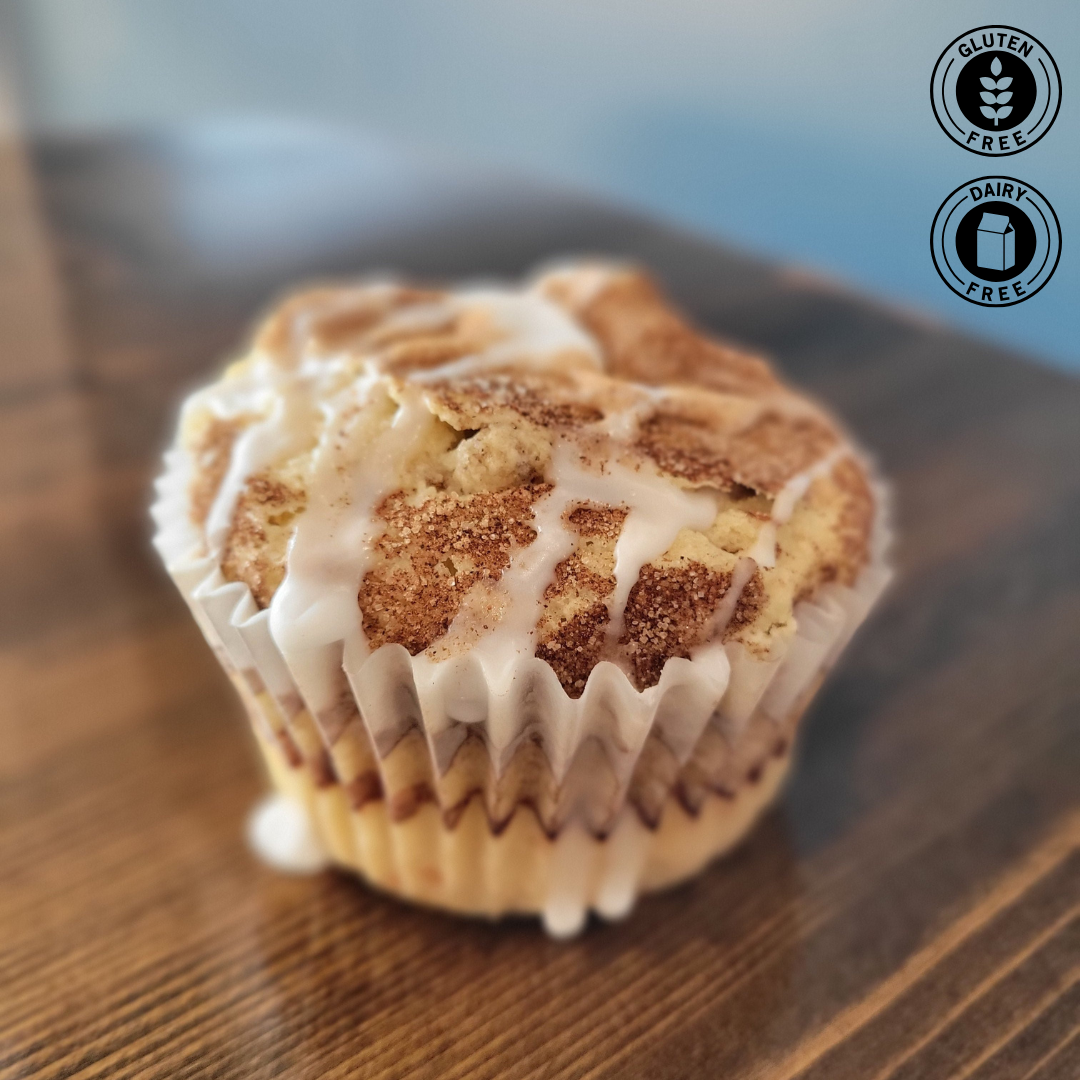 Gluten Free Dairy Free Cinnamon Roll Muffins - 6 Pack
